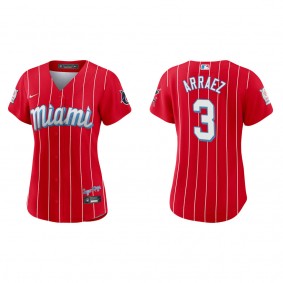 Women's Luis Arraez Miami Marlins Red City Connect Replica Jersey