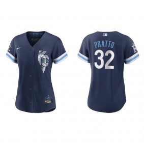 Women's Kansas City Royals Nick Pratto Navy 2022 City Connect Replica Jersey