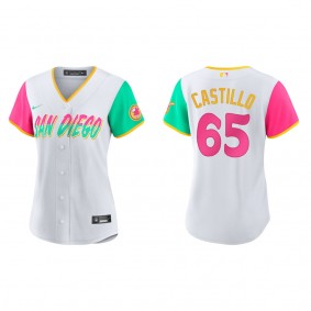 Women's Jose Castillo San Diego Padres White City Connect Replica Jersey