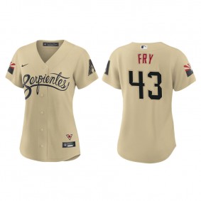 Women's Arizona Diamondbacks Paul Fry Gold City Connect Replica Jersey