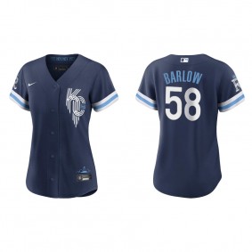 Women's Kansas City Royals Scott Barlow Navy 2022 City Connect Replica Jersey