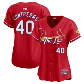 Women's St. Louis Cardinals Willson Contreras Red 2024 City Connect Limited Player Jersey