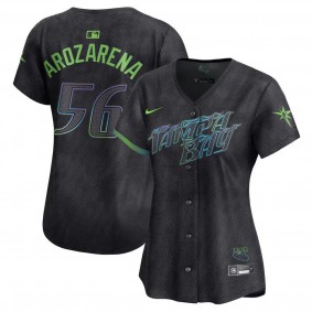 Women's Tampa Bay Rays Randy Arozarena Charcoal 2024 City Connect Limited Player Jersey