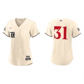 Women's Texas Rangers Max Scherzer Cream City Connect Replica Jersey