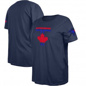 Women's Toronto Blue Jays Blue 2024 City Connect Plus Size T-Shirt