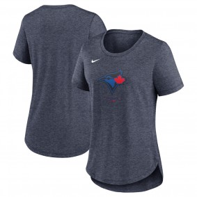 Women's Toronto Blue Jays Navy 2024 City Connect Tri-Blend T-Shirt