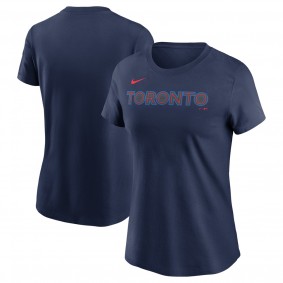 Women's Toronto Blue Jays Navy 2024 City Connect Wordmark T-Shirt