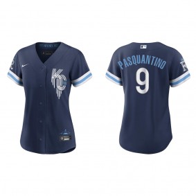 Women's Vinnie Pasquantino Kansas City Royals Navy City Connect Replica Jersey