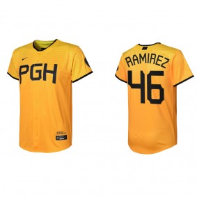 Yohan Ramirez Youth Pittsburgh Pirates Gold 2023 City Connect Jersey