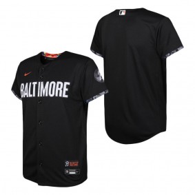 Youth Baltimore Orioles Nike Black 2023 City Connect Replica Jersey