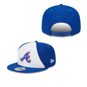 Youth Atlanta Braves White Royal 2023 City Connect 9FIFTY Snapback Adjustable Hat