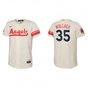 Youth Los Angeles Angels Chad Wallach Cream 2022 City Connect Replica Jersey