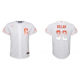 Youth David Villar San Francisco Giants White City Connect Replica Jersey