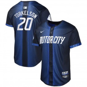 Youth Detroit Tigers Spencer Torkelson Navy 2024 City Connect Limited Jersey