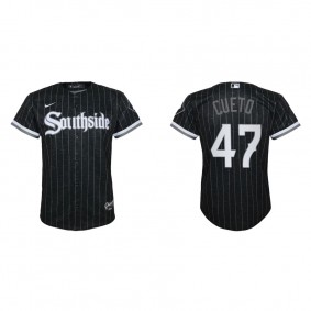 Youth Chicago White Sox Johnny Cueto Black City Connect Replica Jersey