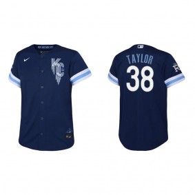 Youth Josh Taylor Kansas City Royals Navy City Connect Replica Jersey