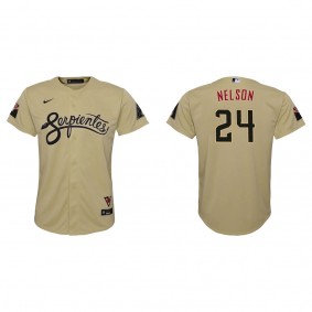 Youth Arizona Diamondbacks Kyle Nelson Gold City Connect Replica Jersey