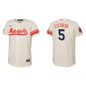 Youth Los Angeles Angels Eduardo Escobar Cream City Connect Replica Jersey