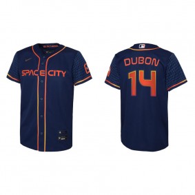 Youth Houston Astros Mauricio Dubon Navy 2022 City Connect Replica Jersey