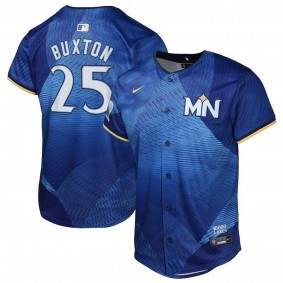 Youth Minnesota Twins Byron Buxton Royal 2024 City Connect Limited Jersey