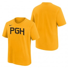 Youth Pittsburgh Pirates Gold 2023 City Connect Graphic T-Shirt