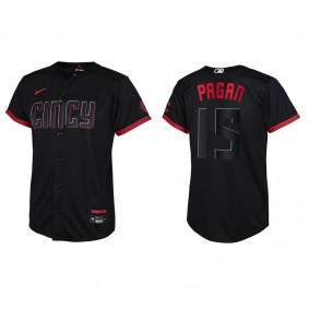 Youth Cincinnati Reds Emilio Pagan Black City Connect Replica Jersey