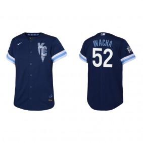 Youth Kansas City Royals Michael Wacha Navy City Connect Replica Jersey