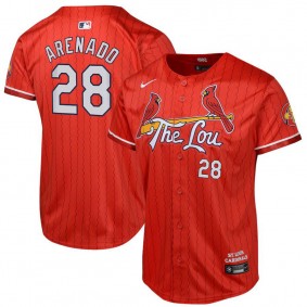 Youth St. Louis Cardinals Nolan Arenado Red 2024 City Connect Limited Player Jersey