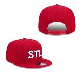 Youth St. Louis Cardinals Red 2024 City Connect 9FIFTY Snapback Adjustable Hat