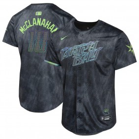 Youth Tampa Bay Rays Shane McClanahan Charcoal 2024 City Connect Limited Player Jersey