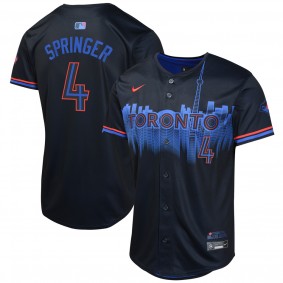 Youth Toronto Blue Jays George Springer Navy 2024 City Connect Limited Player Jersey