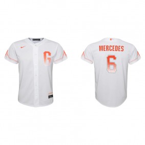 Youth San Francisco Giants Yermin Mercedes White City Connect Replica Jersey